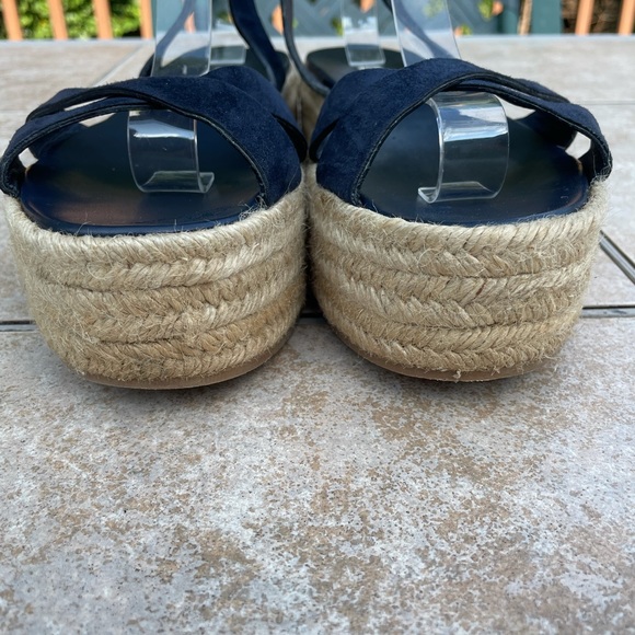 Miu Miu Suede Platform Espadrilles, Blue, Women's - Picture 5 of 13